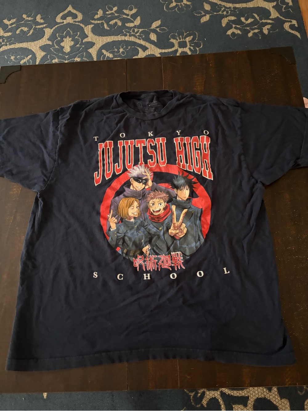 Tokyo Jujutsu High Anime Graphic Tee - Navy Crew Shirt